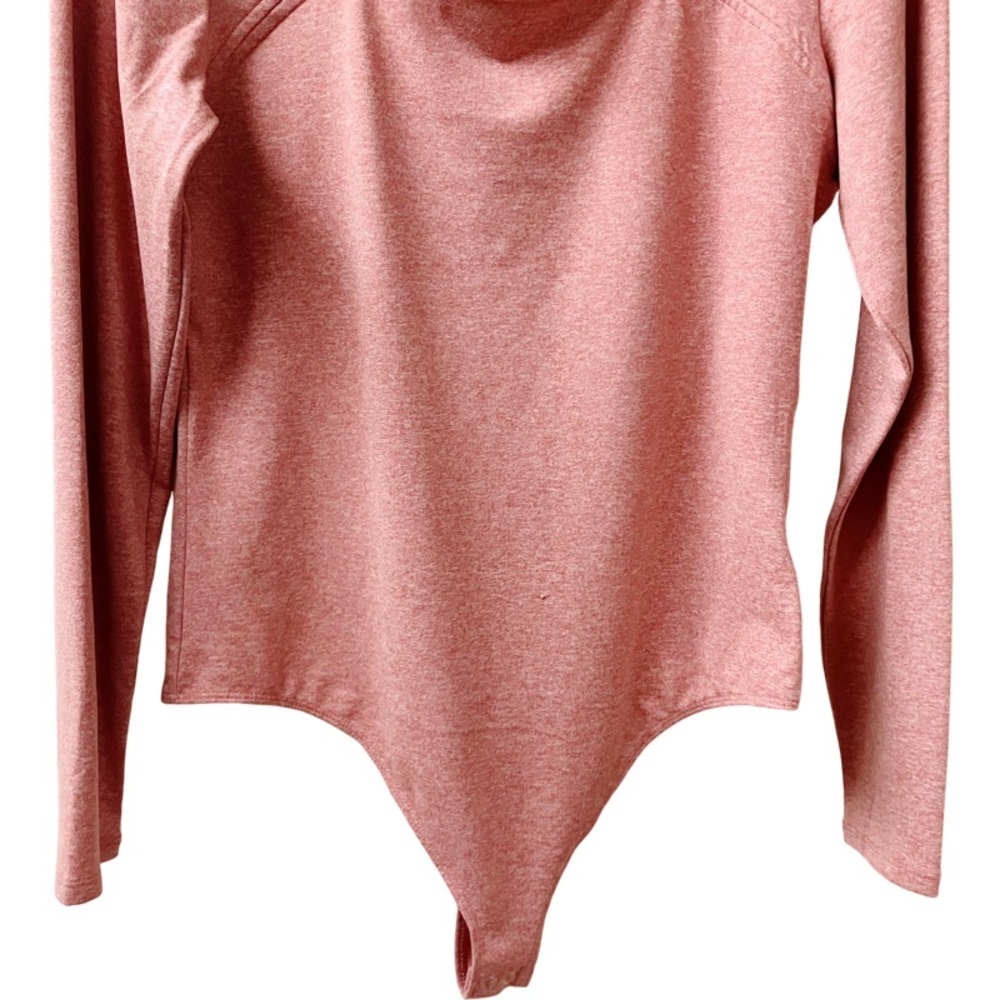 Express Body Contour Womens Mock Neck Bodysuit Size Large Pink NEW! $59.85 TAG - Picture 4 of 8